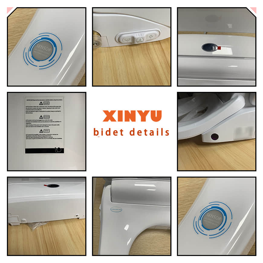 Electric Smart Bidet Seat B011 with Remote Control for Elongated