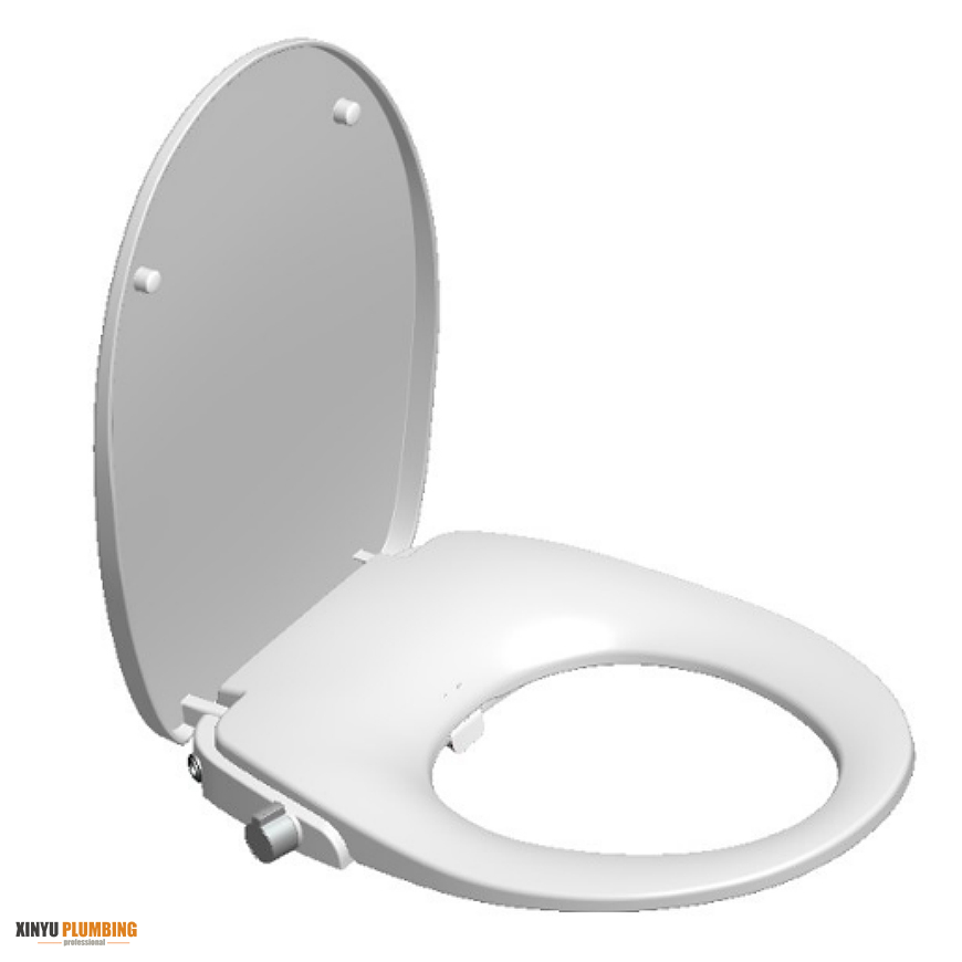 Non-Electric Round Bidet Toilet Seats Dual Nozzles Soft Close - Buy O shape Bidet Toilet Seat 